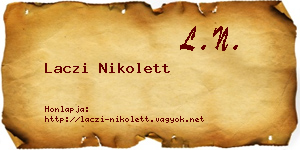 Laczi Nikolett névjegykártya